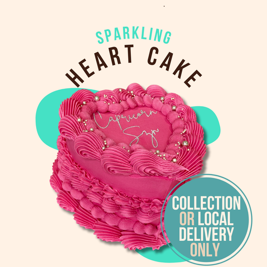 Sparkling Heart Cake [Collection or Local Delivery Only]