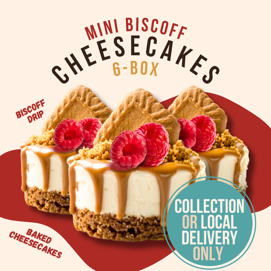 Mini Biscoff Cheesecakes 6-box [Collection or Local Delivery Only]